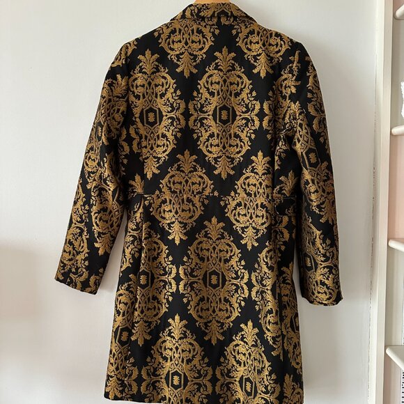 Metallic jacquard black/gold coat - Picture 4 of 4